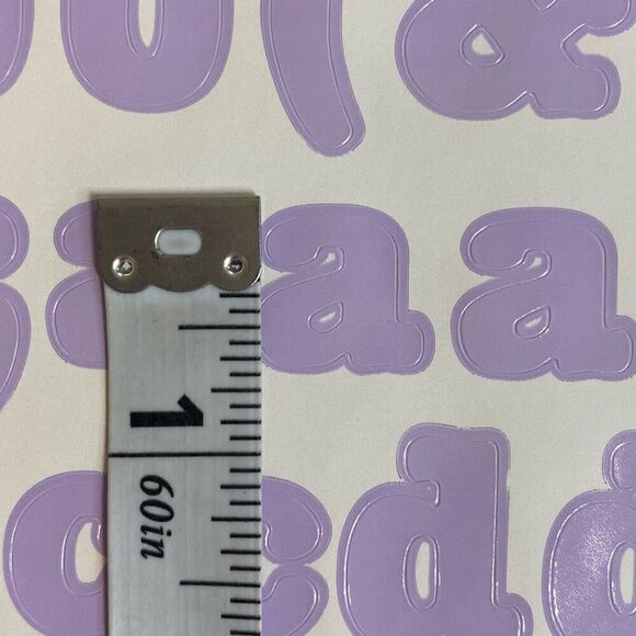 VTG Making Memories Stickers Letters Numbers Symbols 8 Sheets Pastel Lavender - Picture 6 of 7